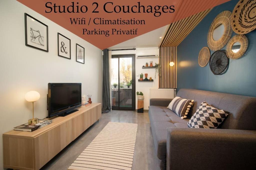Air-Conditioned Apartment With Private Parking Marseille Exteriör bild
